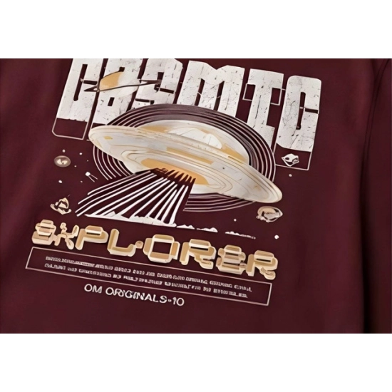 Generic Men's Cotton Blend Printed Oversized Round Neck Half Sleeve T-Shirt (Maroon) Generic Men's Cotton Blend Printed Oversized Round Neck Half Sleeve T-Shirt (Maroon)