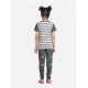 Generic Girl's Cotton Hosiery Printed Night Suit Set (Grey-Green) Generic Girl's Cotton Hosiery Printed Night Suit Set (Grey-Green)