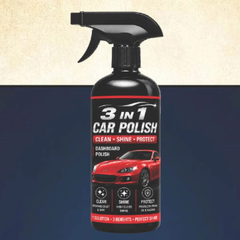 Generic Pack of 1 3-in-1 Car and Bike Polish Spray Bottles 100 ML
