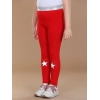 Generic Girl's Cotton Lycra Star Print Elasticated Leggings (Red) Generic Girl's Cotton Lycra Star Print Elasticated Leggings (Red)