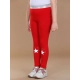 Generic Girl's Cotton Lycra Star Print Elasticated Leggings (Red) Generic Girl's Cotton Lycra Star Print Elasticated Leggings (Red)