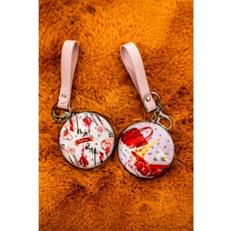 Generic Metal Circle Frame Pocket Mirror (Multicolor)