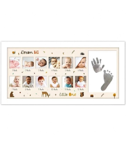 Generic Acrylic Footprint Hand Printbaby Photo Frame Ink Pad Photo Frame (Multicolor)
