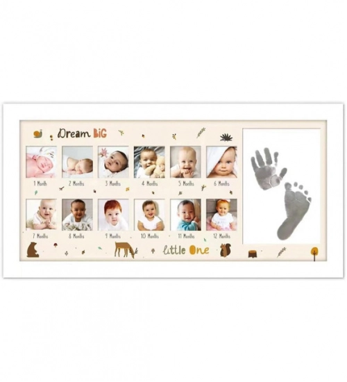 Generic Acrylic Footprint Hand Printbaby Photo Frame Ink Pad Photo Frame (Multicolor)
