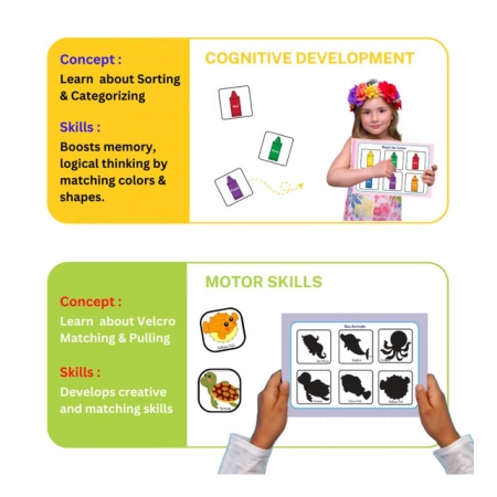 Generic Mini Busy Book – Early Learning Activity Book for Kids (2–4 Years, Multicolor)