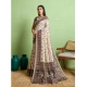Generic Women's Silk Blend Printed Saree With Unstitched Blouse 5.5Mtr (Off White) Generic Women's Silk Blend Printed Saree With Unstitched Blouse 5.5Mtr (Off White)