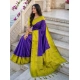Generic Women's Silk Blend Printed Saree With Unstitched Blouse 5.5Mtr (Purple-Green) Generic Women's Silk Blend Printed Saree With Unstitched Blouse 5.5Mtr (Purple-Green)
