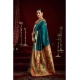 Generic Women's Silk Blend Woven Saree With Unstitched Blouse 5.5 Mtr (Teal)