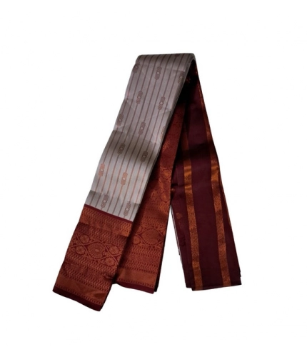 Generic Women's Soft Silk Wooven Saree With Unstitched Blouse 5.5Mtr (Multicolor)