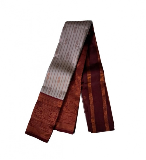 Generic Women's Soft Silk Wooven Saree With Unstitched Blouse 5.5Mtr (Multicolor)