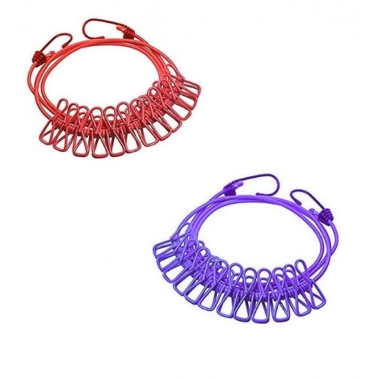 Generic Pack of 2 Nylon Cloth Drying Rope (Multicolor) Generic Pack of 2 Nylon Cloth Drying Rope (Multicolor)