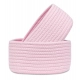 Generic Cotton 8x3 Inch Round 2 Set Bedside Organizer With Out Lid (Pink) Generic Cotton 8x3 Inch Round 2 Set Bedside Organizer With Out Lid (Pink)