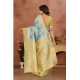 Generic Women's Banarasi Silk Jaquard Woven Saree With Unstitched Blouse 5.5Mtr (Yellow)