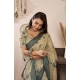 Generic Women's Faux Linen Floral Print Ready to wear Saree With Unstitched Blouse 5.5Mtr (LightBeige) Generic Women's Faux Linen Floral Print Ready to wear Saree With Unstitched Blouse 5.5Mtr (LightBeige)
