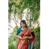 Generic Women's Katan_Silk Zari_Weaving Saree With Unstitched Blouse 5.5Mtr (Maroon)