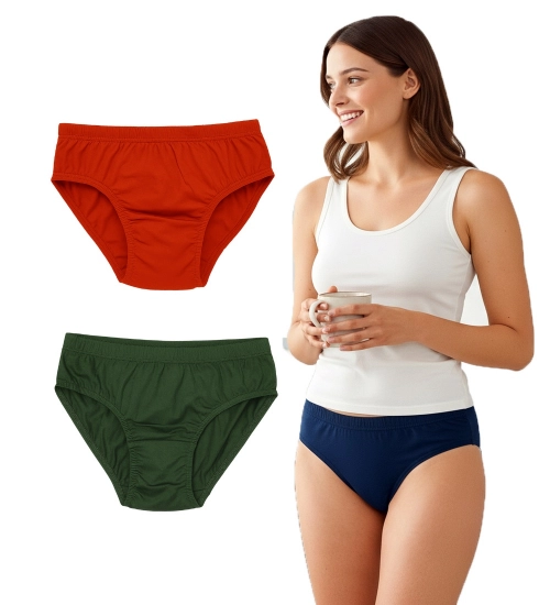 Generic Pack of_3 Women's Cotton Solid Hipster Panty (Multicolor)