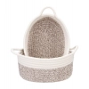 Generic Cotton Kidi 2 Pcs Storage Basket For Clothes (White) Generic Cotton Kidi 2 Pcs Storage Basket For Clothes (White)