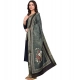 Generic Women's chanderi silk  Printed Dupatta (Black, Length: 2 Mtr)