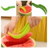 Generic Pack Of 3_Plastic Handle Watermelon Cutter Knife (Color: Assorted )