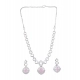 Generic Women's Brass Silver Plated Necklace set (Pink) Generic Women's Brass Silver Plated Necklace set (Pink)