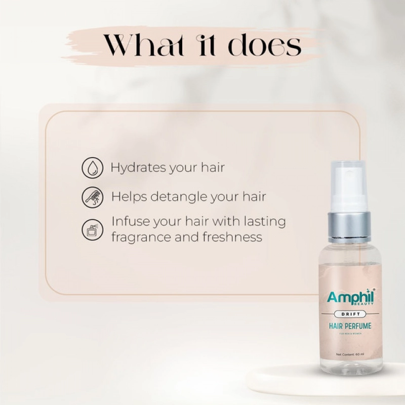 Generic Amphil beauty Drift Unisex Hair perfume 60 ml | Alcohol Free | Water Based | Paraben Free Generic Amphil beauty Drift Unisex Hair perfume 60 ml | Alcohol Free | Water Based | Paraben Free