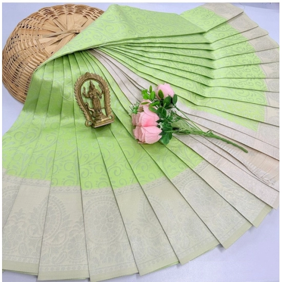 Generic Women's Soft Silk Printed Saree With Unstitched Blouse 5.5Mtr (Pista Green) Generic Women's Soft Silk Printed Saree With Unstitched Blouse 5.5Mtr (Pista Green)