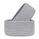Generic Cotton 8x3 Inch Round 2 Set Bedside Organizer With Out Lid (Gray) Generic Cotton 8x3 Inch Round 2 Set Bedside Organizer With Out Lid (Gray)