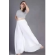 Generic Women's Pack of 2 Georgette Solid High Rise Wide Leg Flared Palazzos with Elastic Waist (White) Generic Women's Pack of 2 Georgette Solid High Rise Wide Leg Flared Palazzos with Elastic Waist (White)