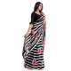 Generic Women's Georgette Printed Saree With Unstitched Blouse 5.5Mtr (Pink)