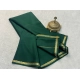 Generic Women's Crepe Chit Pallu Solid Saree With Unstitched Blouse 5.5Mtr (Green) Generic Women's Crepe Chit Pallu Solid Saree With Unstitched Blouse 5.5Mtr (Green)