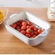 Generic Pack Of 2_Multi-Purpose Kitchen Basket – Ideal for Straining, Sieving, Washing And Holding Fruits or Foods (Color: Assorted )