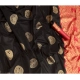 Generic Women's Soft Litchi Silk Jacquard Work Saree With Unstitched Blouse 5.5Mtr (Black)