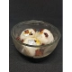 Generic Soya Wax, Glass Rasgulla-Style Glass Bowl Candle