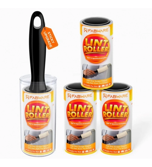 Generic Pet Hair Remover 1 Handle And 4 Refill Totally 240 Sheets (White)