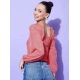 Generic Women's Polyester Floral Long Sleeves Top (Red) Generic Women's Polyester Floral Long Sleeves Top (Red)