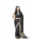 Generic Women's Soft Lichi Silk Printed Saree With Unstitched Blouse 5.5Mtr (Black) Generic Women's Soft Lichi Silk Printed Saree With Unstitched Blouse 5.5Mtr (Black)