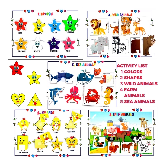 Generic My First Busy Book – Fun And Educational Activity Kit for Kids (2-4 Years, Multicolor)