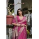 Generic Women's Silk_Blend Butti Pattern Saree With Unstitched Blouse 5.5Mtr (Pink) Generic Women's Silk_Blend Butti Pattern Saree With Unstitched Blouse 5.5Mtr (Pink)