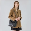 Generic Women's PU Leather Zipper Handbag (Black)