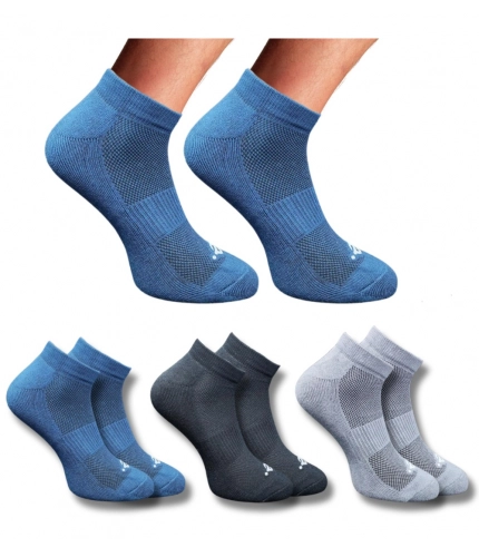 Generic 3_Pair Set Unisex Casual Cotton Printed Low Cut Socks (Multicolor)