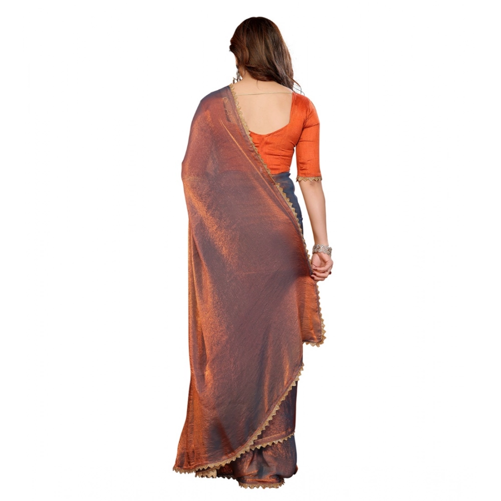 Generic Women's Georgette Printed Saree With Unstitched Blouse 5.5Mtr (Orange) Generic Women's Georgette Printed Saree With Unstitched Blouse 5.5Mtr (Orange)
