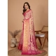 Generic Women's Jacquard Saree With Unstitched Blouse 5.5Mtr (Pink) Generic Women's Jacquard Saree With Unstitched Blouse 5.5Mtr (Pink)