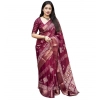 Generic Women's Cotton Silk Printed Saree With Unstitched Blouse 5.5Mtr (Wine) Generic Women's Cotton Silk Printed Saree With Unstitched Blouse 5.5Mtr (Wine)