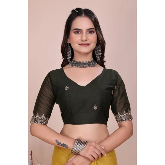 Generic Women's Georgette Embellished Saree With Unstitched Blouse 5.5Mtr (Yellow) Generic Women's Georgette Embellished Saree With Unstitched Blouse 5.5Mtr (Yellow)