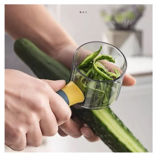 Generic Pack Of 3_Multi Functional Storage for Fruit and Vegetable Peeler with Storage Container (Color: Assorted )