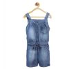 Generic Girl's Denim Embroidered Sleeveless Jumpsuit (Blue) Generic Girl's Denim Embroidered Sleeveless Jumpsuit (Blue)