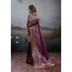 Generic Women's Silk Blend Printed Saree With Unstitched Blouse 5.5Mtr (Wine) Generic Women's Silk Blend Printed Saree With Unstitched Blouse 5.5Mtr (Wine)