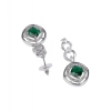 Generic Women's Brass Silver Plated Necklace set (Green) Generic Women's Brass Silver Plated Necklace set (Green)