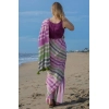 Generic Women's Linen Printed Saree With Unstitched Blouse 5.5Mtr (Pink)