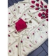 Generic Women's Georgette Embellished Saree With Unstitched Blouse 5.5Mtr (Cream-Red) Generic Women's Georgette Embellished Saree With Unstitched Blouse 5.5Mtr (Cream-Red)